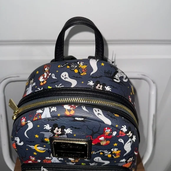 Mickey and Friends Not So Scary AOP Loungefly Backpack - Picture 5 of 6